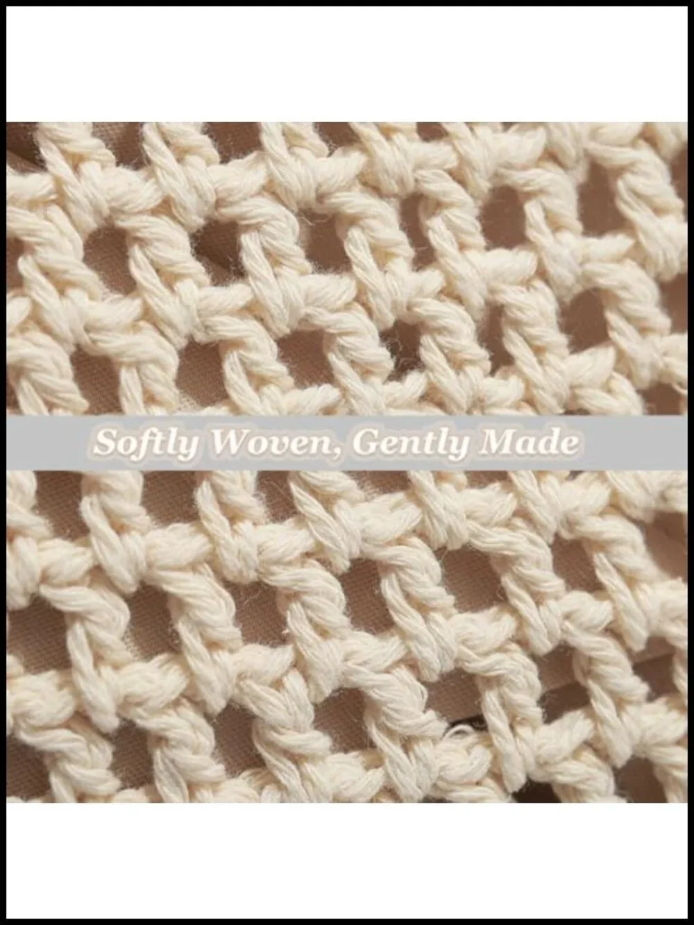 Crochet Summer Tote Beach Shoulder Bag Hobo Purse with Boho Style